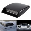 Bonnet Vent Cover Universal Car Hood Simulation Decorative Air Outlet Flow Intake Scoop Sticker Black