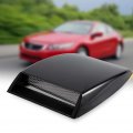 Bonnet Vent Cover Universal Car Hood Simulation Decorative Air Outlet Flow Intake Scoop Sticker Black