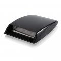 Bonnet Vent Cover Universal Car Hood Simulation Decorative Air Outlet Flow Intake Scoop Sticker Black 