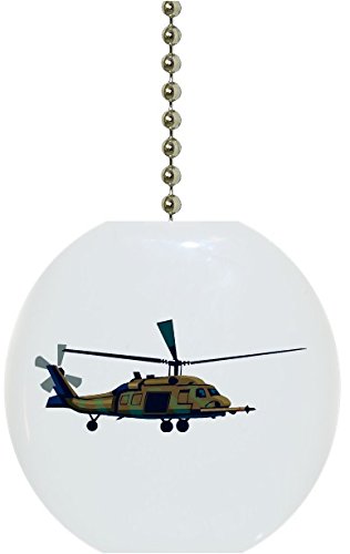 Military Helicopter Chopper Ceramic Fan Pull
