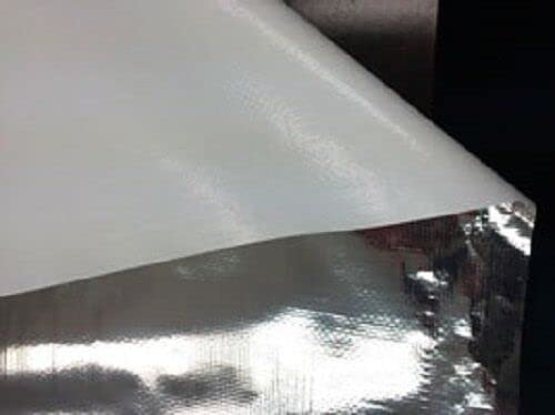 1000sqft Solid Vapor Barrier White Foil Reflective Insulation 52inch Wide