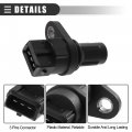 Motoforti Camshaft Position Sensor For Hyundai Accent 1 6l L4 2006-2011 Plastic Metal 39350-29600 Black