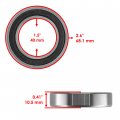 Caltric Rear Axle Carrier Bearing Kit Compatible With Kawasaki Tecate 4 Kxf250 1987-1988