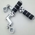 Hk Group Motorcycle Chrome Footrest Foot Pegs With 1 25mm Clamps For Suzuki Vl1500 Vl800 Vz800 Vl125 Vl250 Vs1400 Vz1500