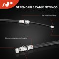 A-premium Rear Driver And Passenger Side Parking Brake Cable Assembly Compatible With Cadillac Models Deville 1994-1999 Allante