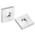 200pcs M3x8mmx2mm Square Nuts Carbon Steel Zinc Plated Coarse Thread Fasteners For Home Repairs And Professional Engineering 