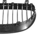 X Autohaux Pair Car Front Grille Glossy Black Abs Plastic Hood Kidney For Bmw E60 2003-2009 4 Doors
