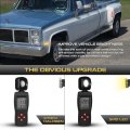 4pcs Full Led Front Amber Rear Red Side Marker Lights Lamps For 1975-1980 Chevrolet C10 C20 C30 1973-1980 Gmc Jimmy Chrome