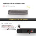 4pcs Full Led Front Amber Rear Red Side Marker Lights Lamps For 1975-1980 Chevrolet C10 C20 C30 1973-1980 Gmc Jimmy Chrome