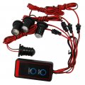 Hqrp High Power 4w White Car Truck Motorcycle Dirtbike Led Flash Strobe Lights Dc 12v With 4 Patterns Plus Sun Meter