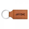 Ipick Image Compatible With Ford F150 Stx 4x4 Rectangular Brown Leatherette Key Chain