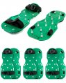 Gunite Spiked Shoes 4 Pair Lawn Aerator With 3 Short Spikes Perfect For Epoxy Floor Overlays Cover Installation Green Color 