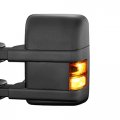 Hercoo Amber Side Mirror Marker Lights Lens W Led Compatible With 2008-2016 F250 F350 F450 Super Duty Turn Signal Aftermarket