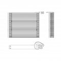 A C Evaporator Core For Toyota Rav4 2006 To 2018 Tube And Fin Configuration Part Number 88501-02222 Front Position Black