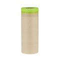 Pre-taped Masking Paper 18 Inch X 49 Feet Brown High-tack Tape Painters Film For Painting Automotive Floor Protection And 