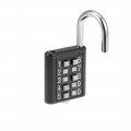 Uxcella 10-digit Combination Padlock Push Button Locker Cabinet Lock Black 2pcs