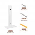 Uxcell Floating Shelf Brackets 4pcs 6 150mm Industrial Metal For Shelves Wall Mounted Supports White