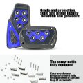 Auceli 2pcs Nonslip Car Pedal Pads Automatic Transmission Brake And Accelerator Covers No Drilling Vehicle Foot Treadle Set