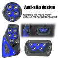 Auceli 2pcs Nonslip Car Pedal Pads Automatic Transmission Brake And Accelerator Covers No Drilling Vehicle Foot Treadle Set