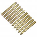 Uxcell M8x70mm Hanger Bolts 24pcs Double Ended Thread Dowel Screws For Wood Furniture Connecting