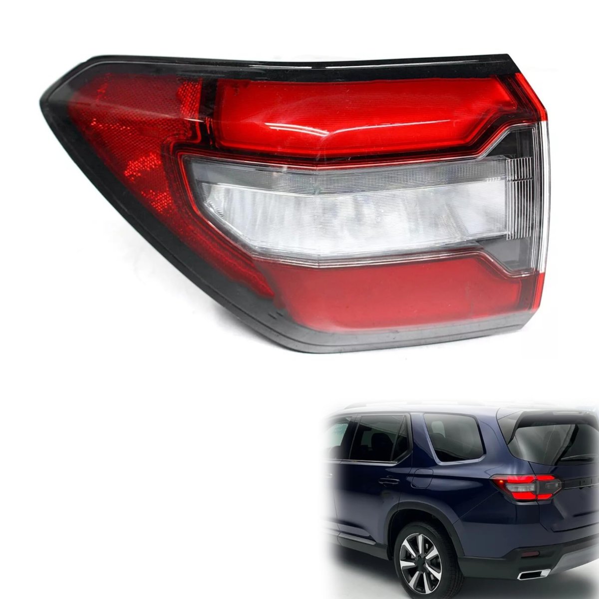Tail Light Outer Left Side Replacement For 2023 2024 Pilot 33550-t90-a01 Rear Lh Lamp Assembly Red Lens 1 Pack