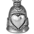 Irish Claddagh Motorcycle Biker Spirit Guardian Bell 