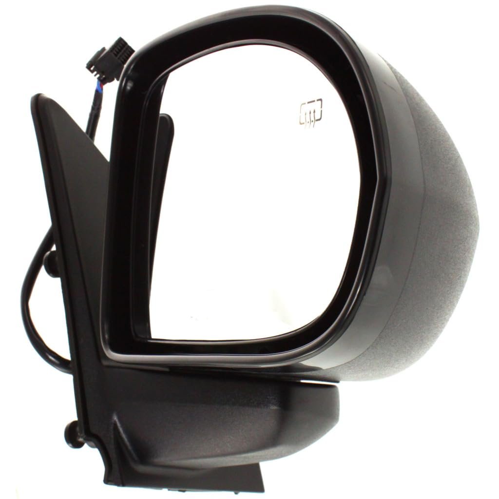 Door Mirror For Jeep Compass 2007 2017 Passenger Side Power Heated Manual Folding Textured Black Replacement Ch1321262