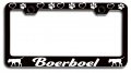 Boerboel Dogs Pets Black Metal License Plate Frame Tag Holder T99 