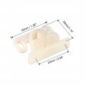 Uxcell Furniture Cabinet Closet Door Double Roller Catch Abs Beige 20pcs