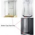 Cozylkx 2pcs Frameless Glass Door Bottom Gap Seal Strip For 1 4 27 5 Long Shower Room Sweep Stop Leaking