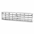 Fo1200117 Factory Style Front Bumper Grill Grille Assembly For Ford Bronco F-series 1982-1986 Silver Black 