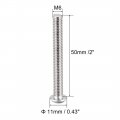 Uxcell M6x50mm Machine Screws Hex Socket Round Head Screw 304 Stainless Steel Fasteners Bolts 20pcs