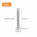 Uxcell M1 6-0 35 X 12mm 100pcs Flat Round Head Screws 304 Stainless Steel Phillips Drive Machine Hardware Fastener For