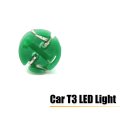 15pcs 12v Green T3 Car Wedge Led Dash Gauge Instrument Panel Light Bulb Interior Low Voltage Bulbs Universal Replacement