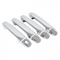 Set Of 4 Front Rear Left Driver And Right Passenger Side Exterior Outside Outer Chrome Door Handle Cover 