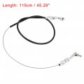 X Autohaux 24 Car Universal Braided Throttle Cable Kit Swap Fuel Line Rubber Gas Inch
