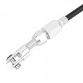 X Autohaux 24 Car Universal Braided Throttle Cable Kit Swap Fuel Line Rubber Gas Inch