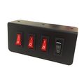 Abrams Taurus Premium 12v Switch Box Panel 3 On Off Rocker With Led Light Momentary Plate X 15 Amp Inline Fuse Dimensions 4 L 2 