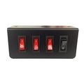 Abrams Taurus Premium 12v Switch Box Panel 3 On Off Rocker With Led Light Momentary Plate X 15 Amp Inline Fuse Dimensions 4 L 2