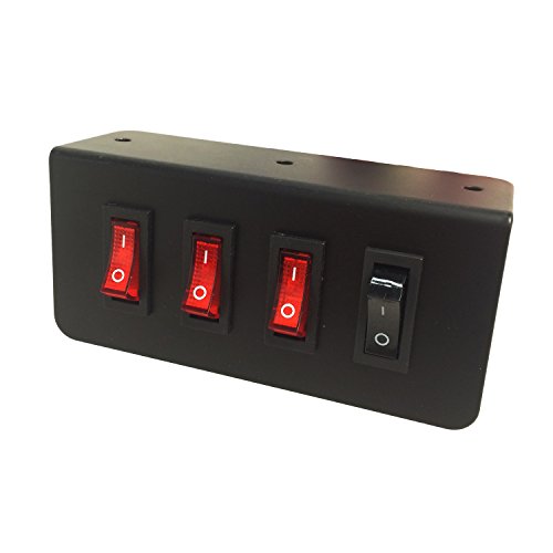 Abrams Taurus Premium 12v Switch Box Panel 3 On Off Rocker With Led Light Momentary Plate X 15 Amp Inline Fuse Dimensions 4 L 2