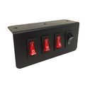 Abrams Taurus Premium 12v Switch Box Panel 3 On Off Rocker With Led Light Momentary Plate X 15 Amp Inline Fuse Dimensions 4 L 2