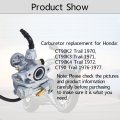 Waltyotur Carburetor Replacement For Honda Ct 90 Ct90 K2 K3 K4 Trail Carb