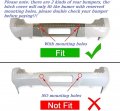 Hecasa Rear Bumper Tow Hitch Hole Cover Compatible With 2007-2014 Cadillac Escalade Chevy Tahoe Gmc Yukon Suburban 1500