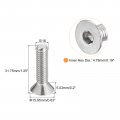 Uxcell 5 16-18x1-1 4 Flat Countersunk Head Socket Cap Screws 10pcs 304 Stainless Steel Hex Full Thread Bolts