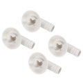 4pcs Air Conditioner Drain Hose Connector Elbow Fitting With Rubber Ring For Mini-split Units And Window Ac Unit 18mm White 