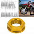 Rear Wheel Axle Nut Fydun M22x1 5 Aluminum Lock Motorcycle Parts Replacement For Yamaha Kawasaki Suzuki Gold