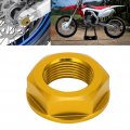 Rear Wheel Axle Nut Fydun M22x1 5 Aluminum Lock Motorcycle Parts Replacement For Yamaha Kawasaki Suzuki Gold
