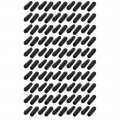 100pcs 2mm Inner Dia Pvc Flexible Vinyl End Cap Screw Thread Protector Cover Black 