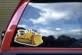 Stickertalk Bulldozer Vinyl Sticker 10 Inches By 6
