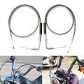 42 5635696a Stainless Steel Throttle Idle Cable Set For Harley-davidson Fxst 1996-up